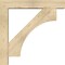 Ekena Millwork Westlake Block Rough Sawn Bracket w/ Offset Brace, Douglas Fir, 6"W x 32"D x 32"H BKT0604X32X32WTL05RDF - alternate 3